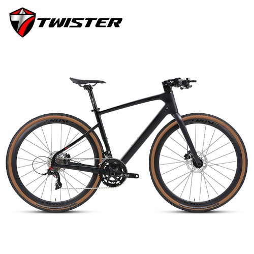 TWISTER Gravel V1-PB (Hybrid) Flat Bars Handlebar Disc brake Carbon fiber road bike