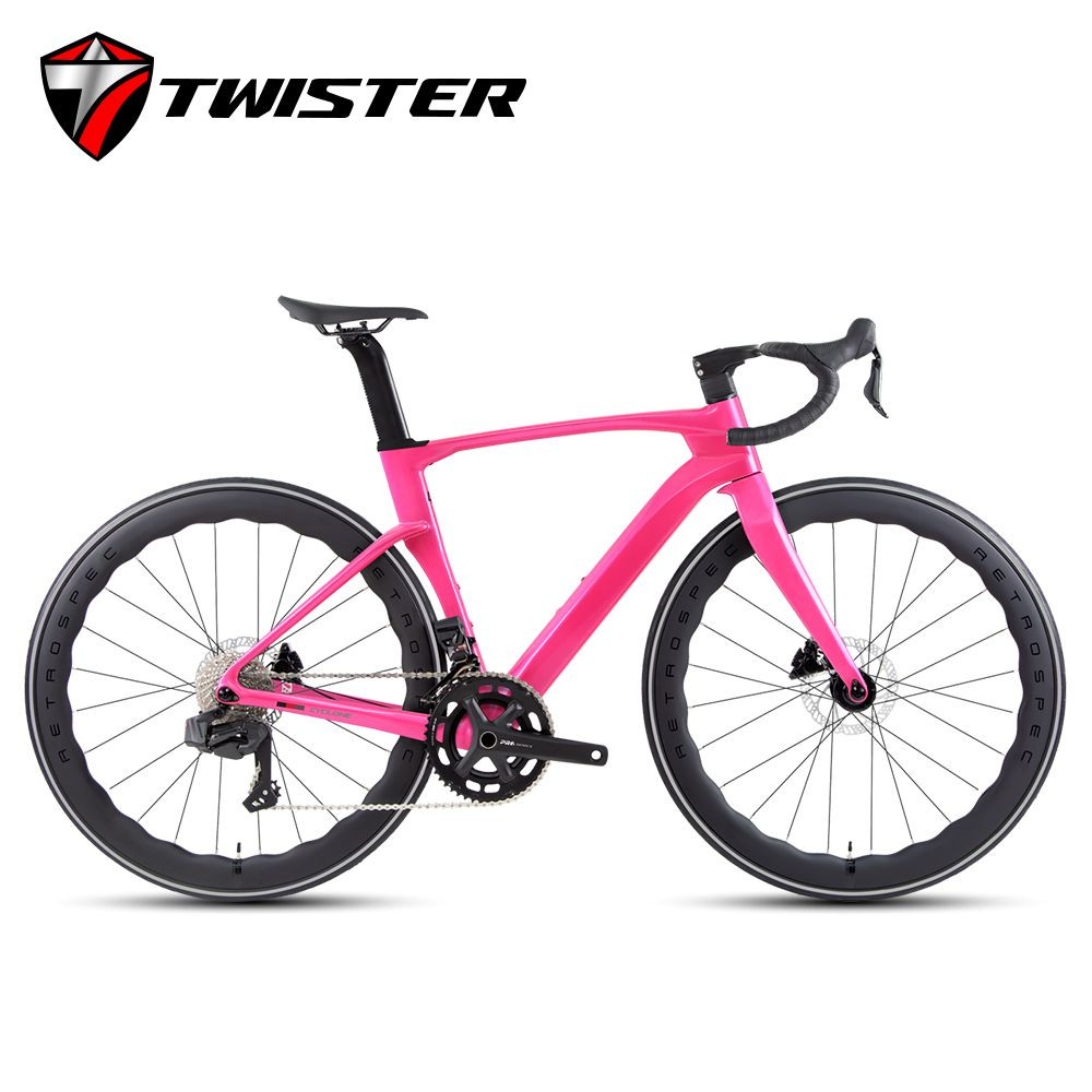 TWISTER CYCLONE-3rd WheelTop EDS TX – 24-speed Wireless electronic speed change Disc brake Carbon fiber road bike